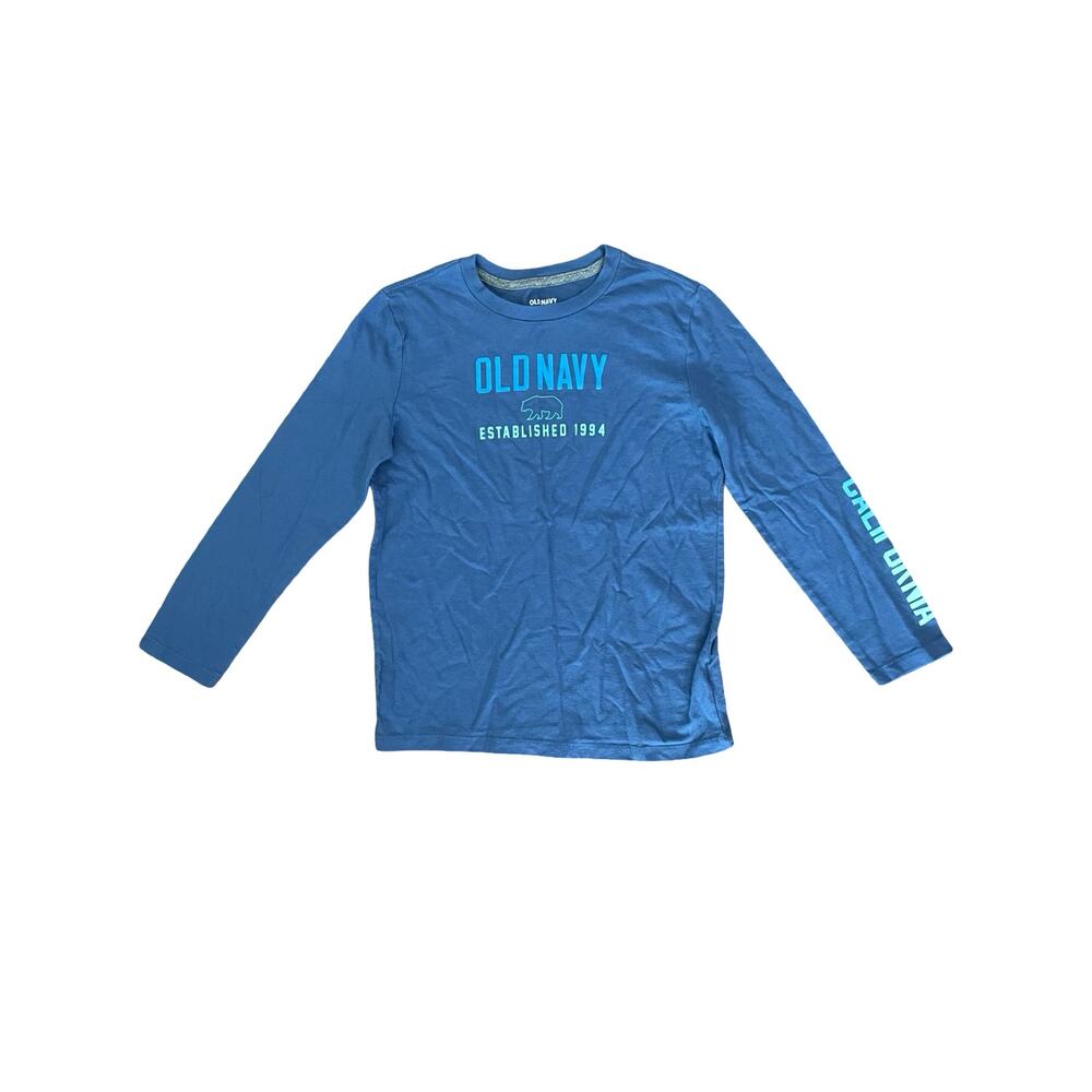 Old Navy Boys Long Sleeve Graphic Tee Size L (10-12) – Blue “California” Bear